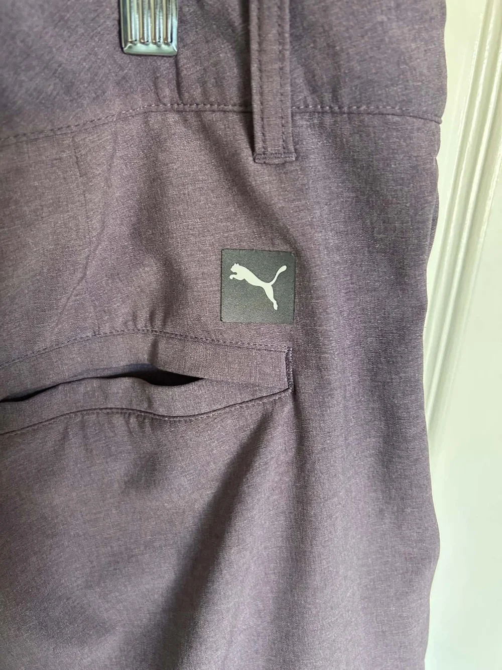 Puma Men's Plum Flat-Front Casual Shorts